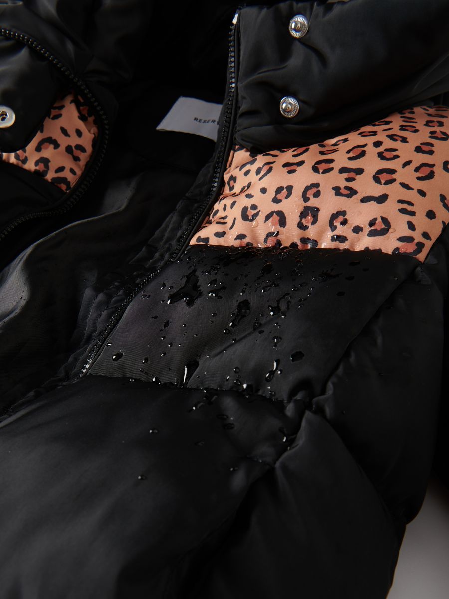 Quilted jacket with reflective effect - black - RESERVED - 8
