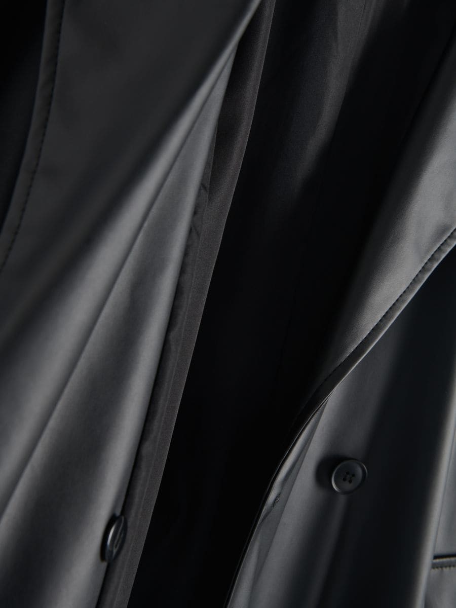 Cappotto in ecopelle - nero - RESERVED - 6