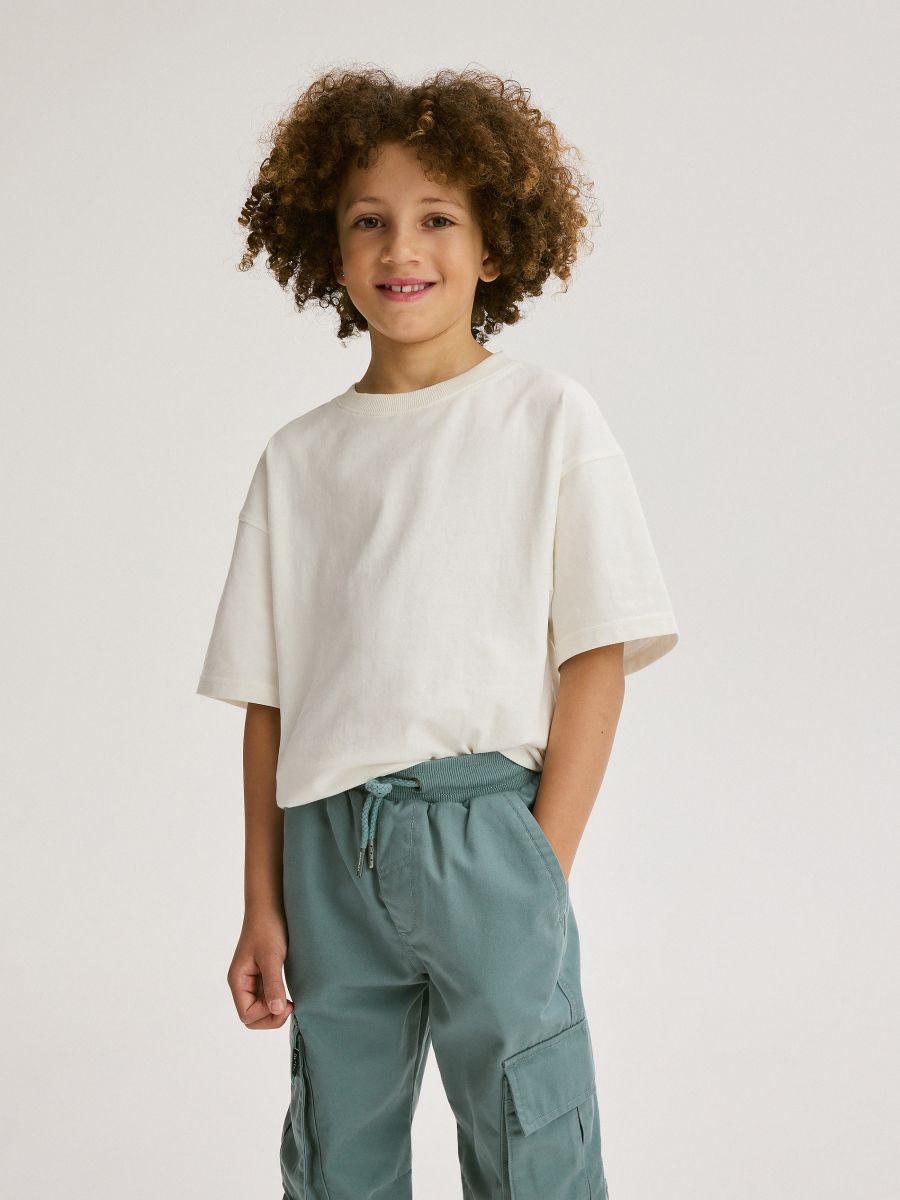 Joggers with pockets - teal green - RESERVED - 4