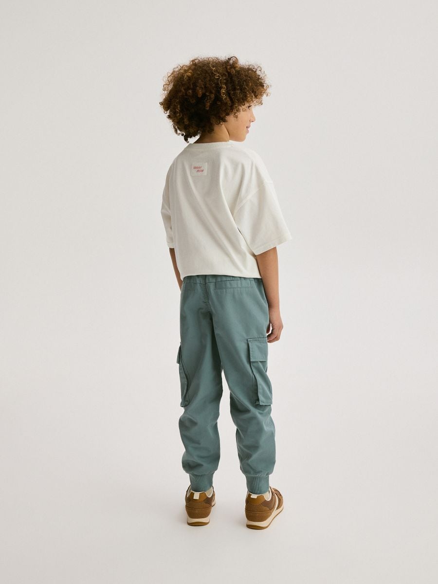 Joggers with pockets - teal green - RESERVED - 5