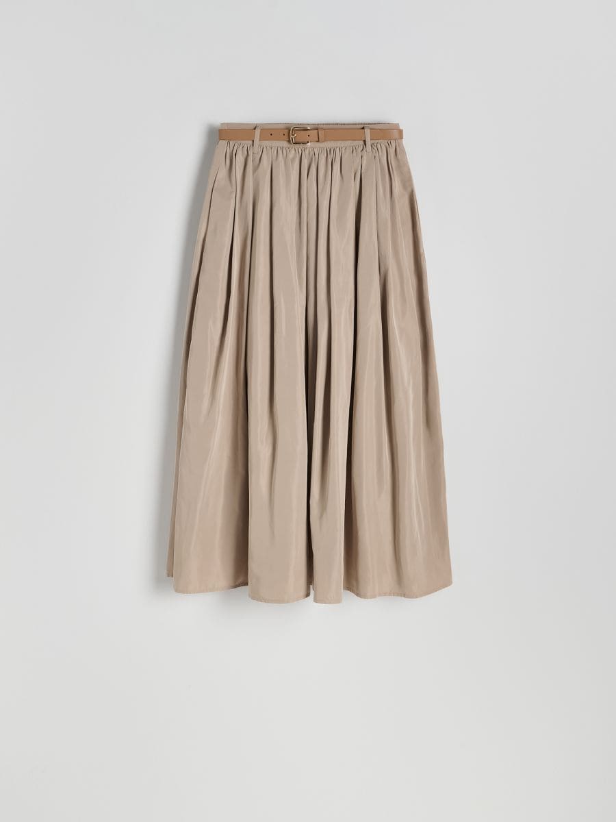 ★RAIVE★ Belt Skirt in Beige VW3AS32091 Belt Pleats Skirt in Beige VW3SS100-91 - 레이브