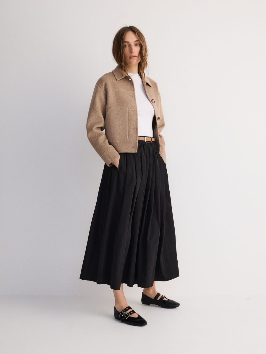 Skirt with belt - black - RESERVED