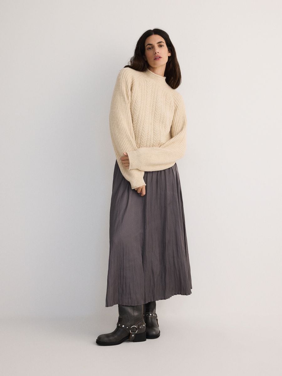 Midi skirt - dark grey - RESERVED - 2