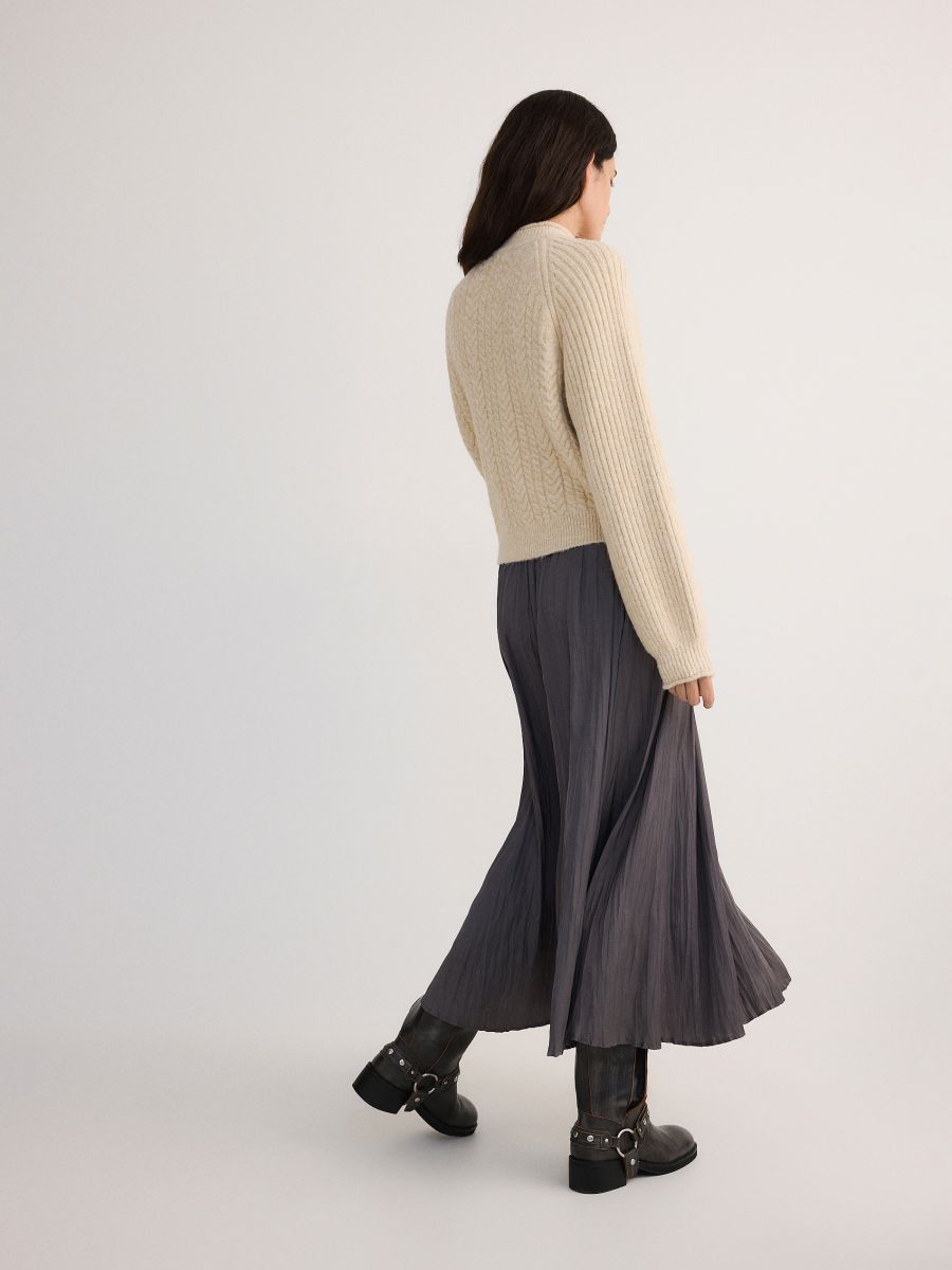 Midi skirt - dark grey - RESERVED - 3