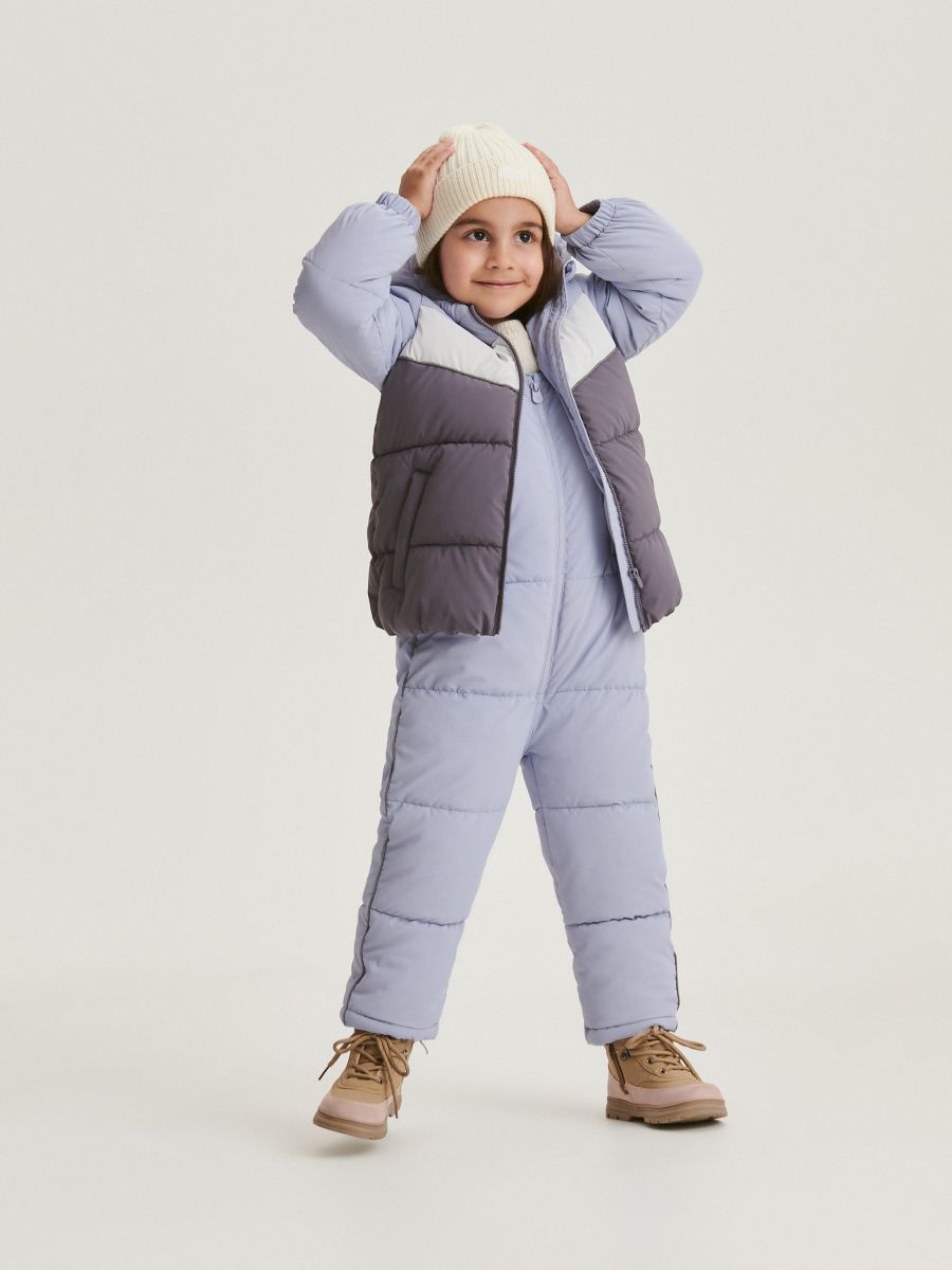 Insulated trousers with braces - pale blue - RESERVED - 6