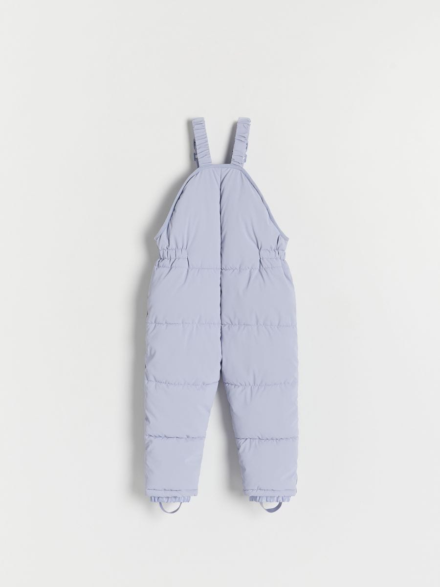 Insulated trousers with braces - pale blue - RESERVED - 3
