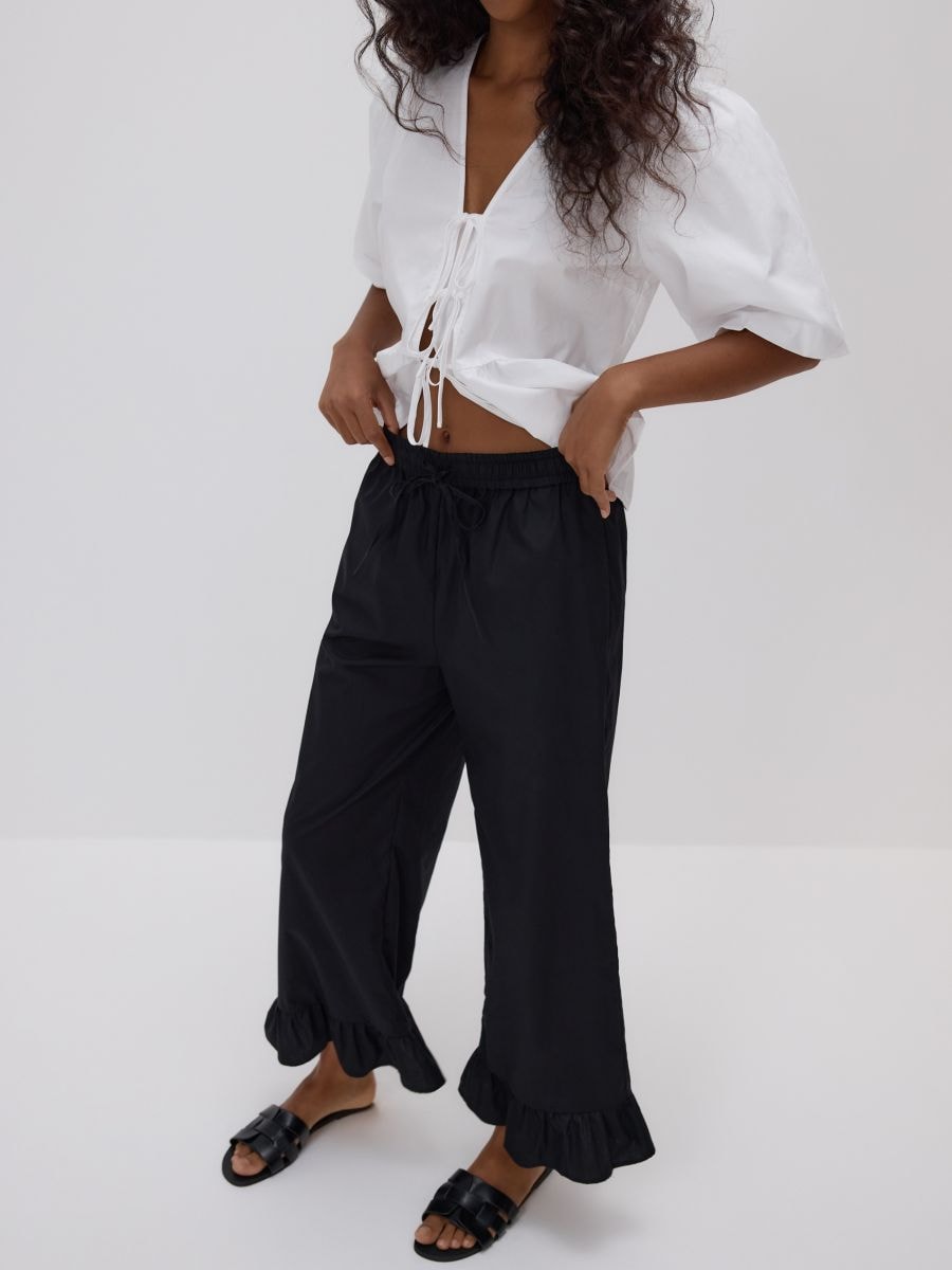 LADIES` TROUSERS - schwarz - RESERVED