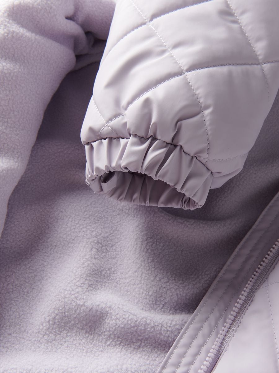 Insulated snowsuit with mittens - lavender - RESERVED - 5