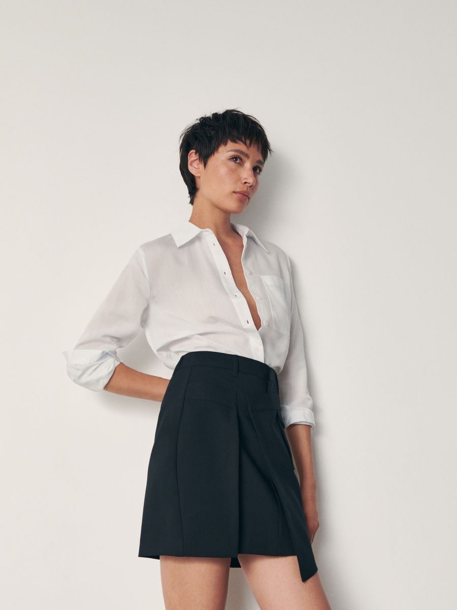 Asymmetrischer Minirock - schwarz - RESERVED - 4