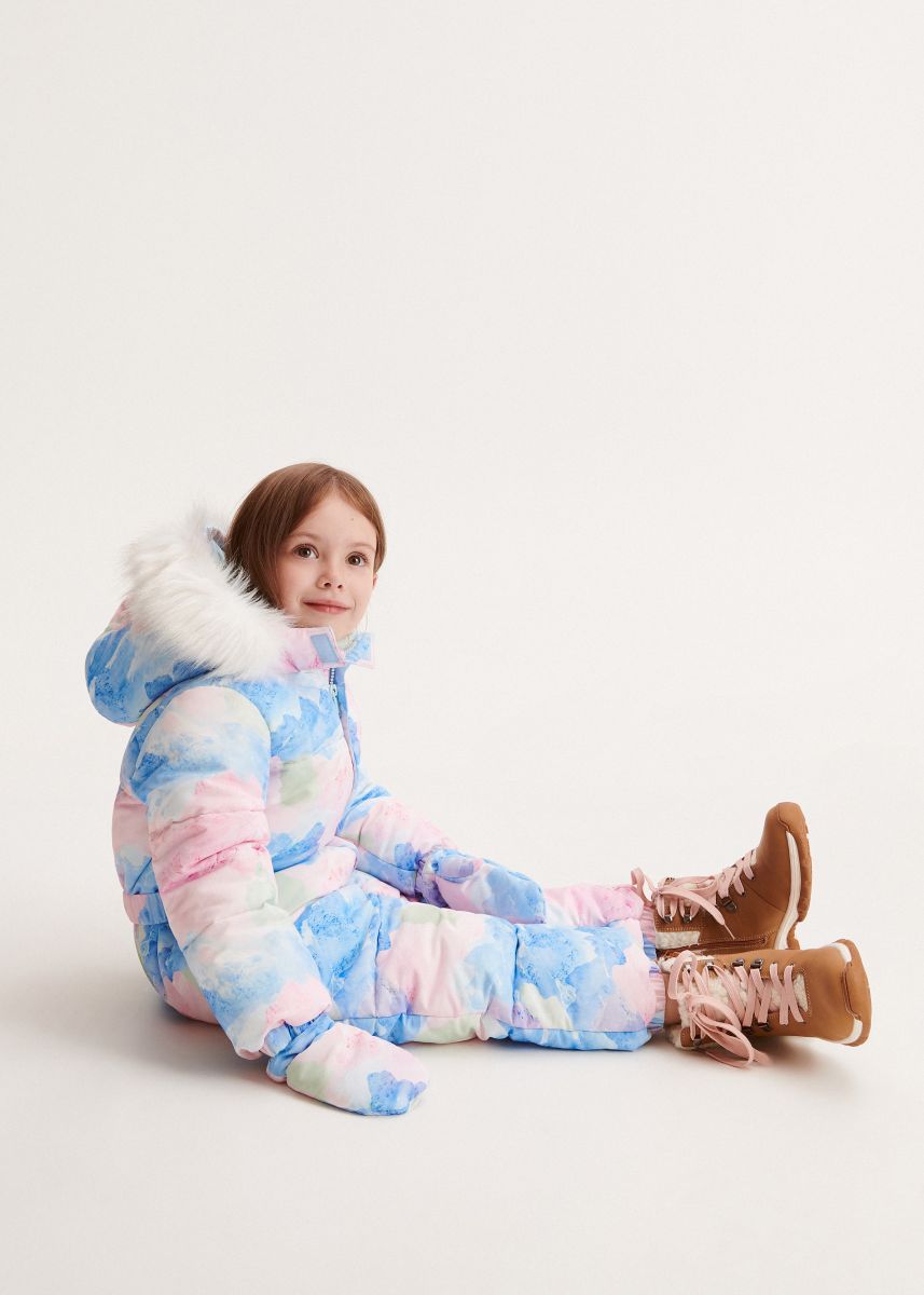Insulated snowsuit with mittens - multicolor - RESERVED - 3