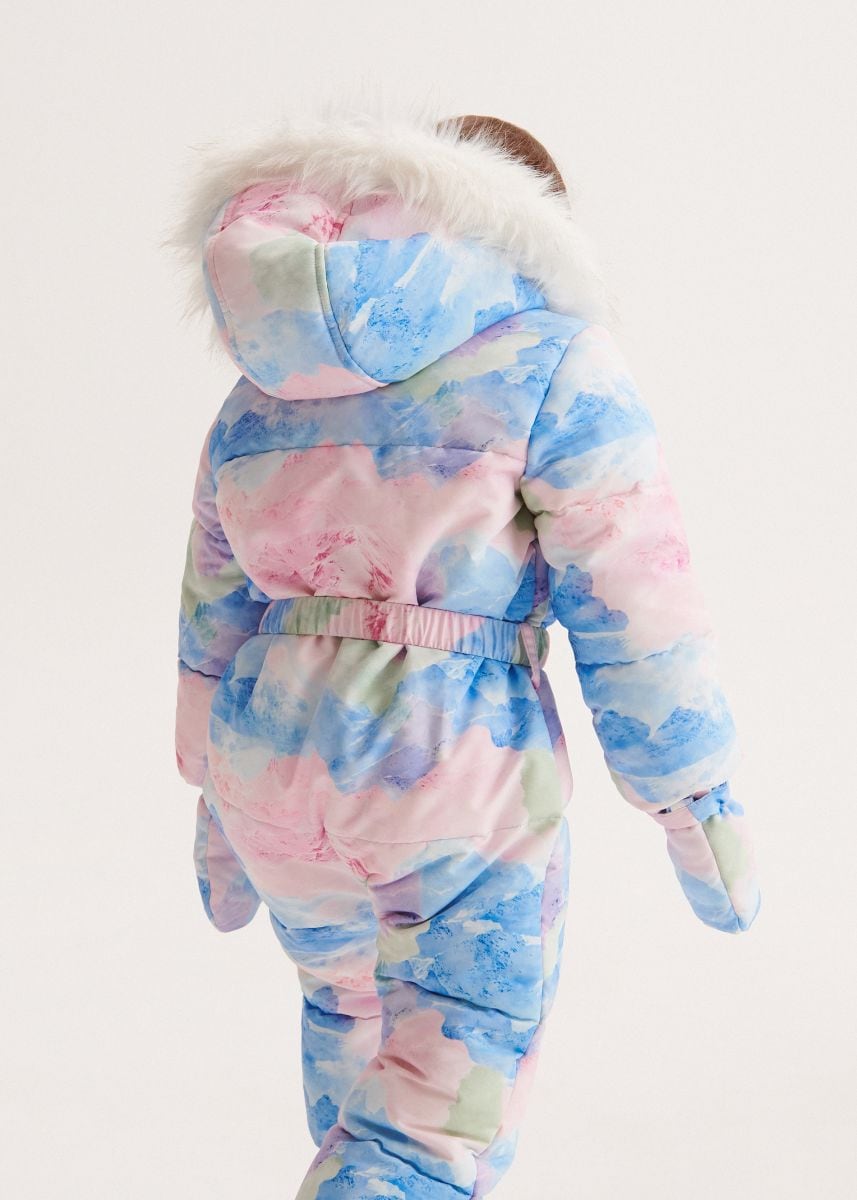 Insulated snowsuit with mittens - multicolor - RESERVED - 5