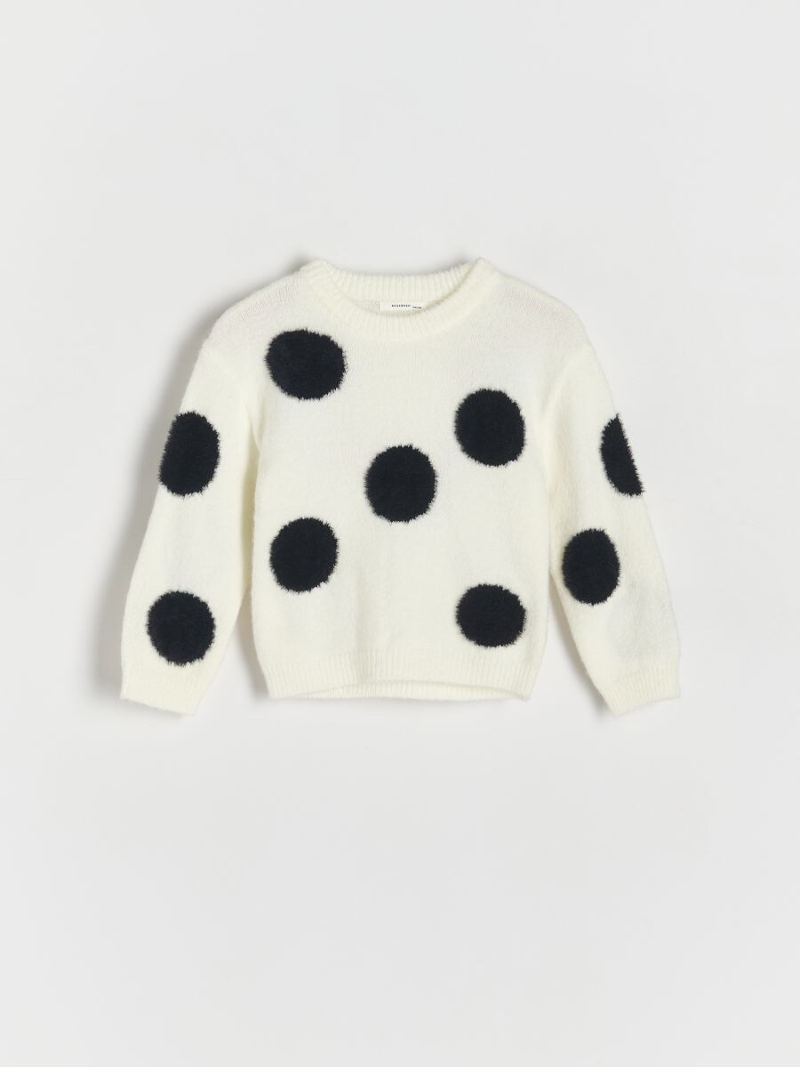 Multi color polka dot sweater best sale