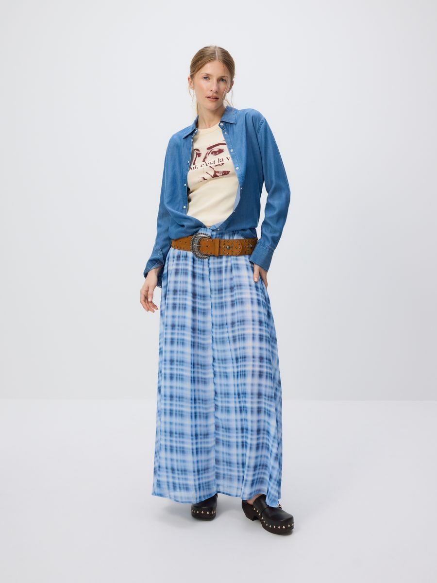 Check skirt - multicolor - RESERVED - 4