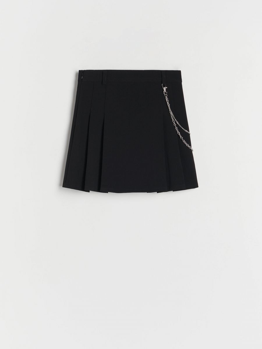 Skirt with chain detail - black - RESERVED - 2