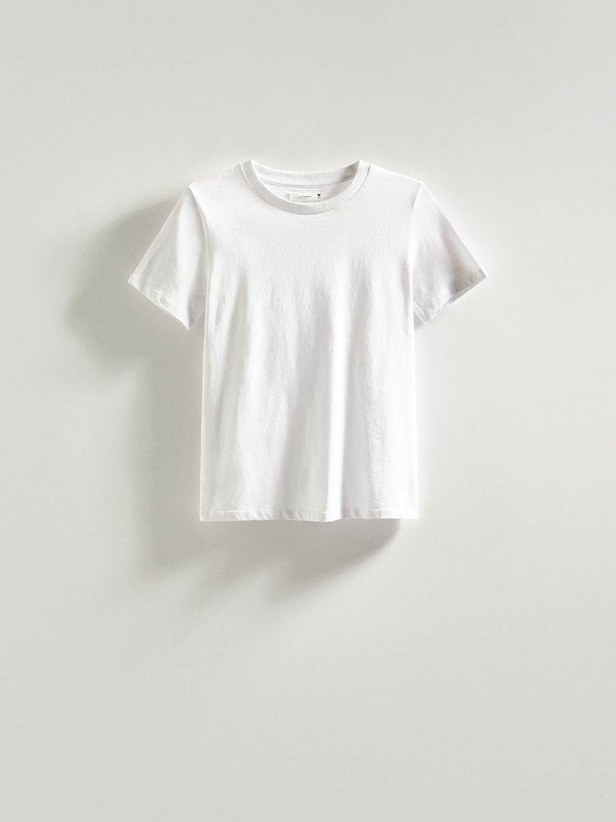 T-shirt slim fit - Blanc - RESERVED