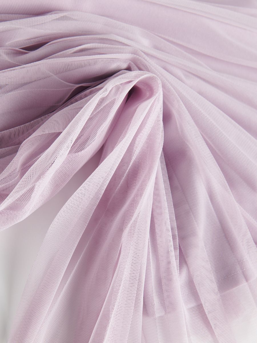 Pleated midi skirt - lavender - RESERVED - 6