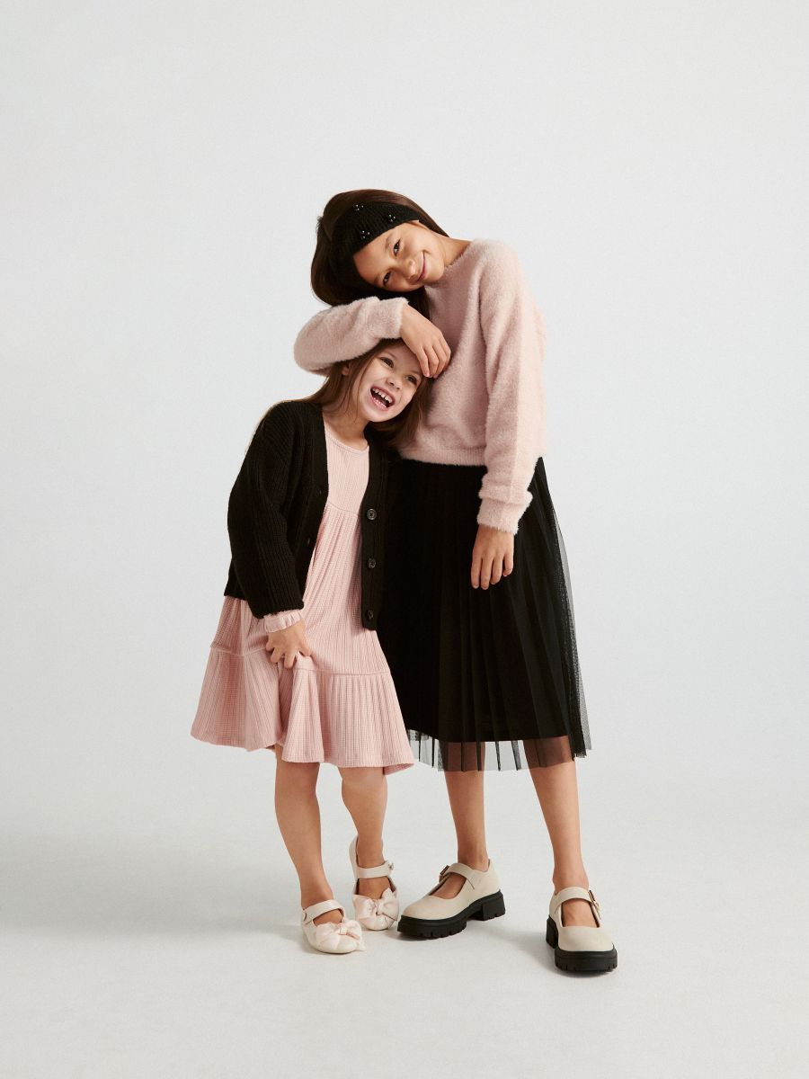 Pleated midi skirt - black - RESERVED - 6