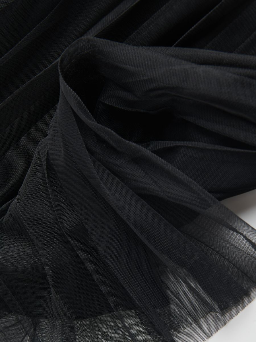 Pleated midi skirt - black - RESERVED - 7