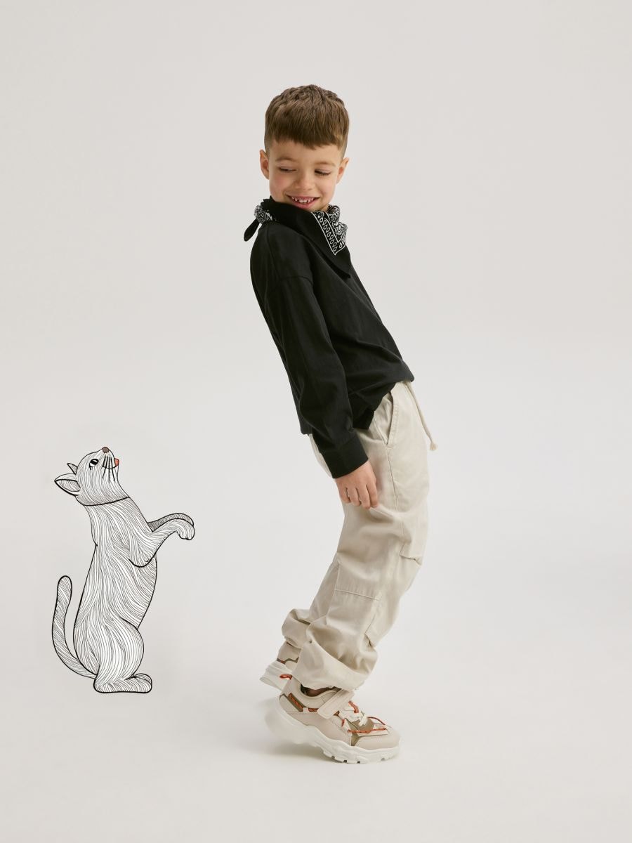 Cotton joggers - nude - RESERVED - 6