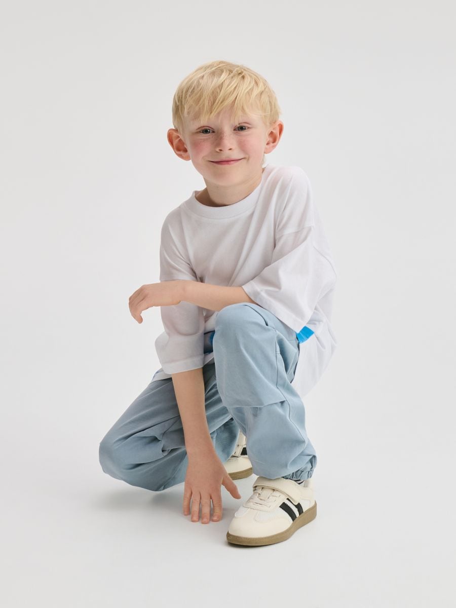 Cotton joggers - pale blue - RESERVED - 6