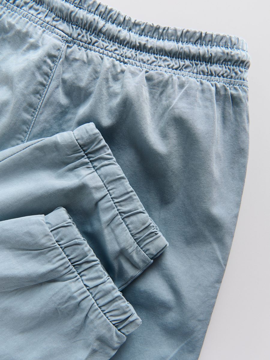 Cotton joggers - pale blue - RESERVED - 2