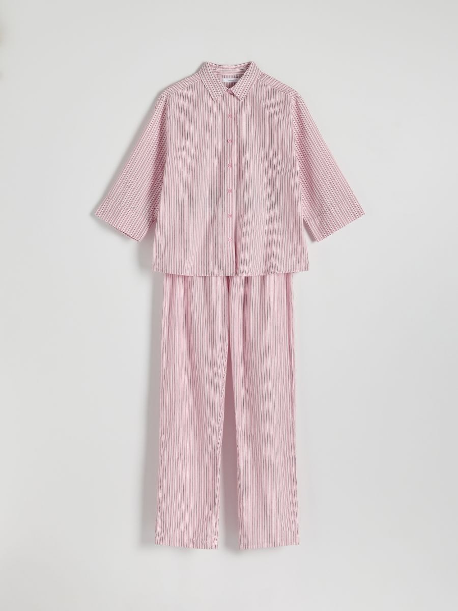 Set pigiama da due pezzi in cotone - rosa - RESERVED - 5