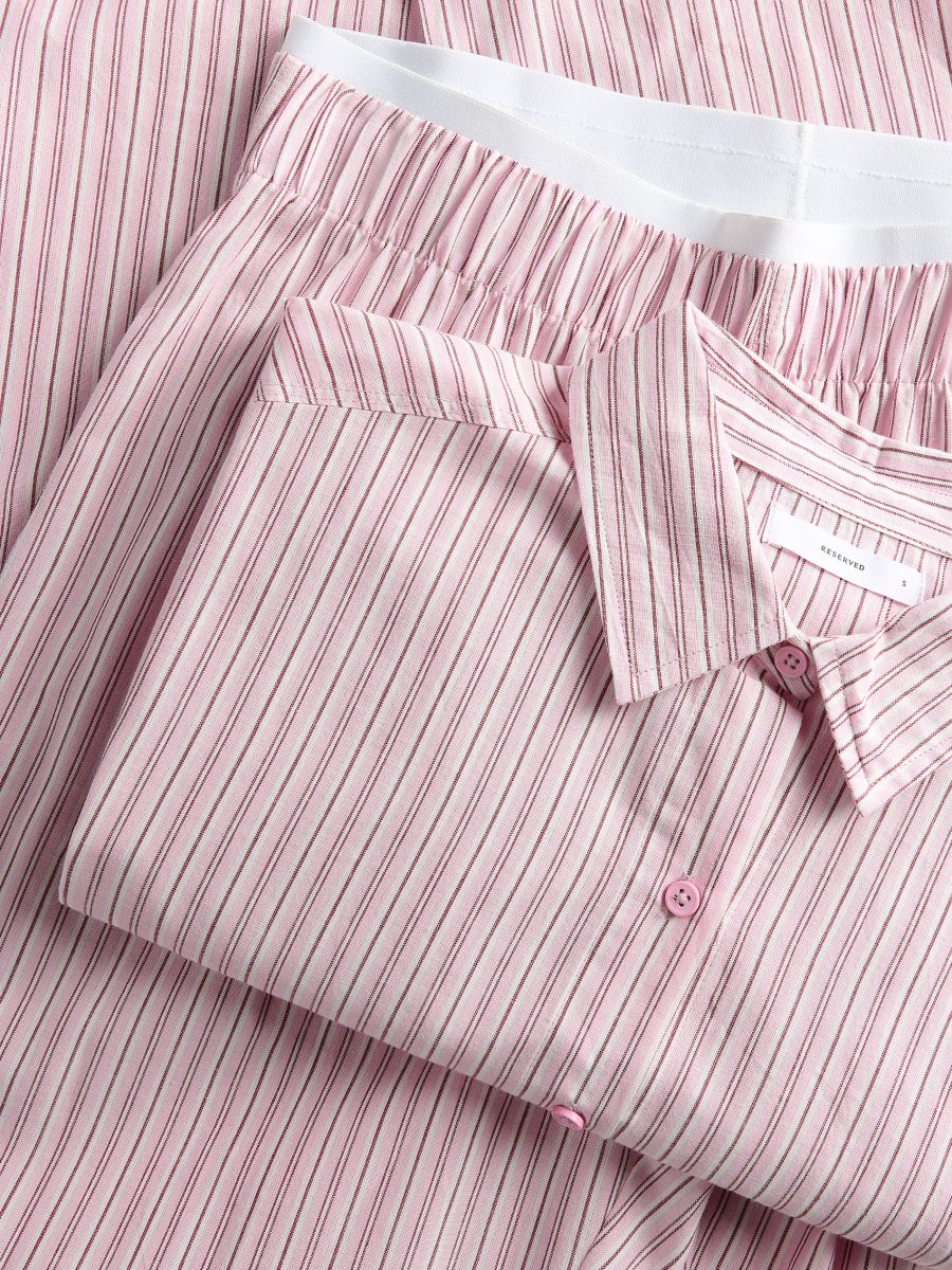 Set pigiama da due pezzi in cotone - rosa - RESERVED - 6