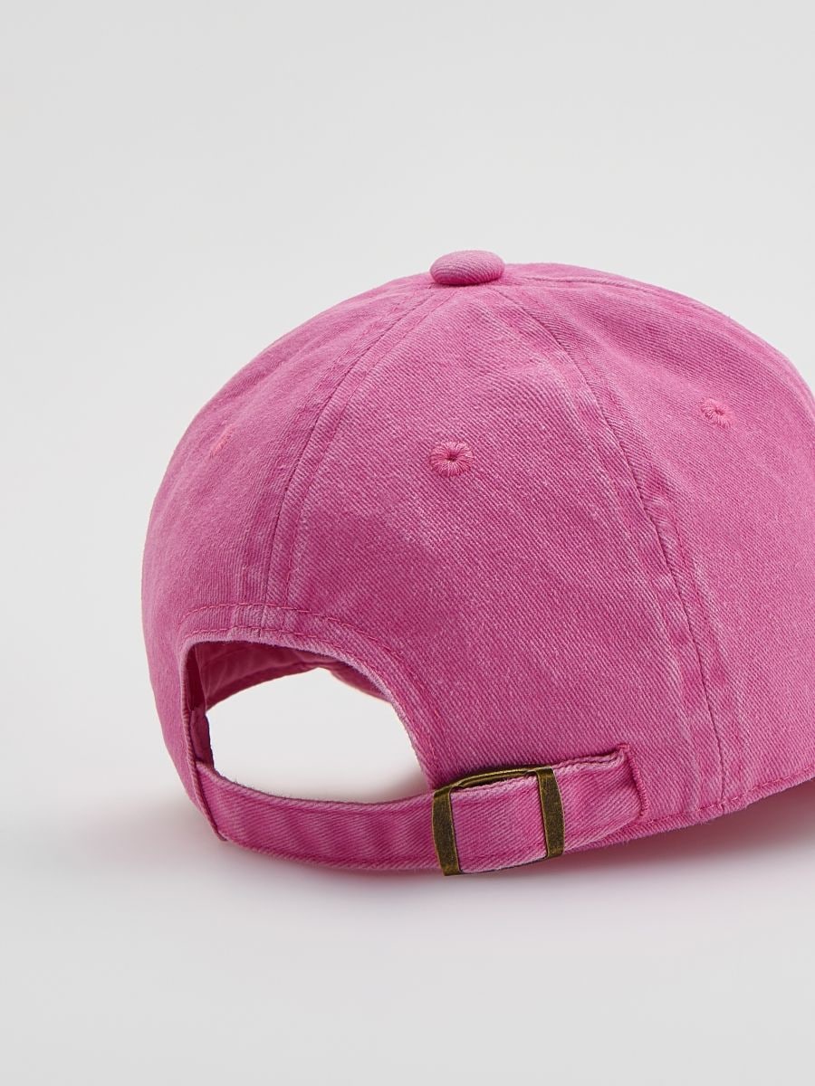 Cap with embroidery - fuchsia - RESERVED - 3