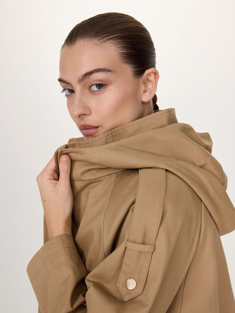 Ladies beige coat new arrivals