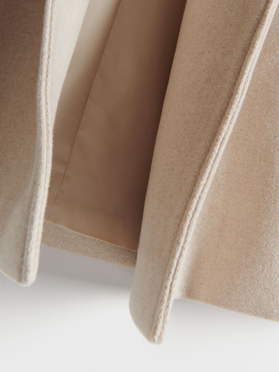 Coat with decorative buttons - nude - RESERVED - 6