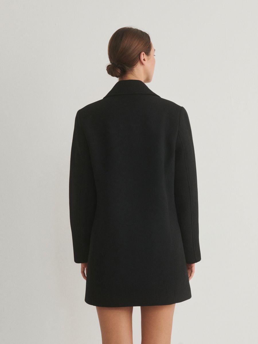 Coat with decorative buttons - black - RESERVED - 4