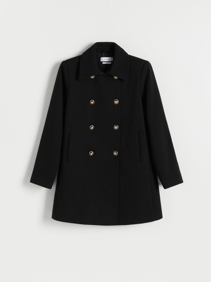 Coat with decorative buttons - black - RESERVED - 5