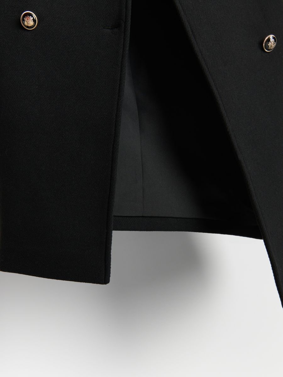 Coat with decorative buttons - black - RESERVED - 6