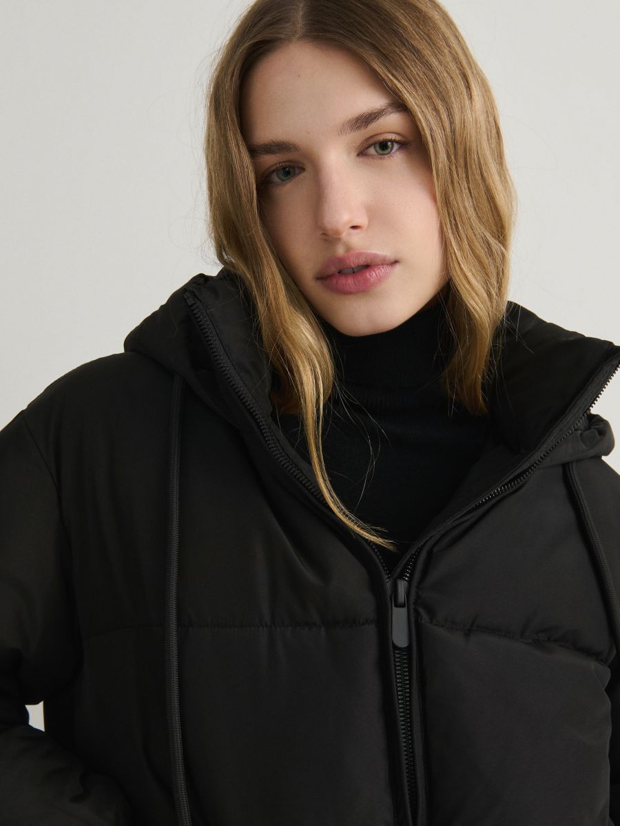 Oversized padded jacket - black - RESERVED - 4
