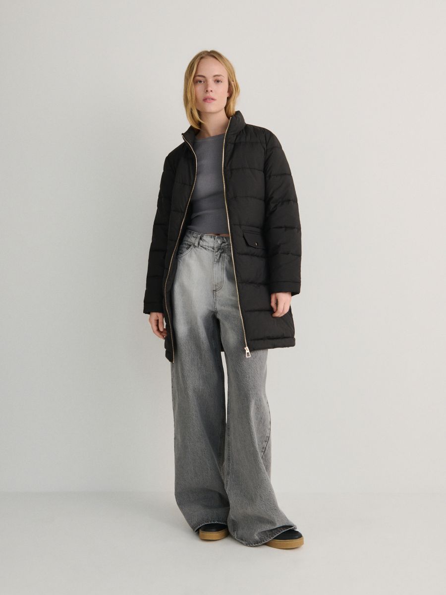 Quilted light padded coat