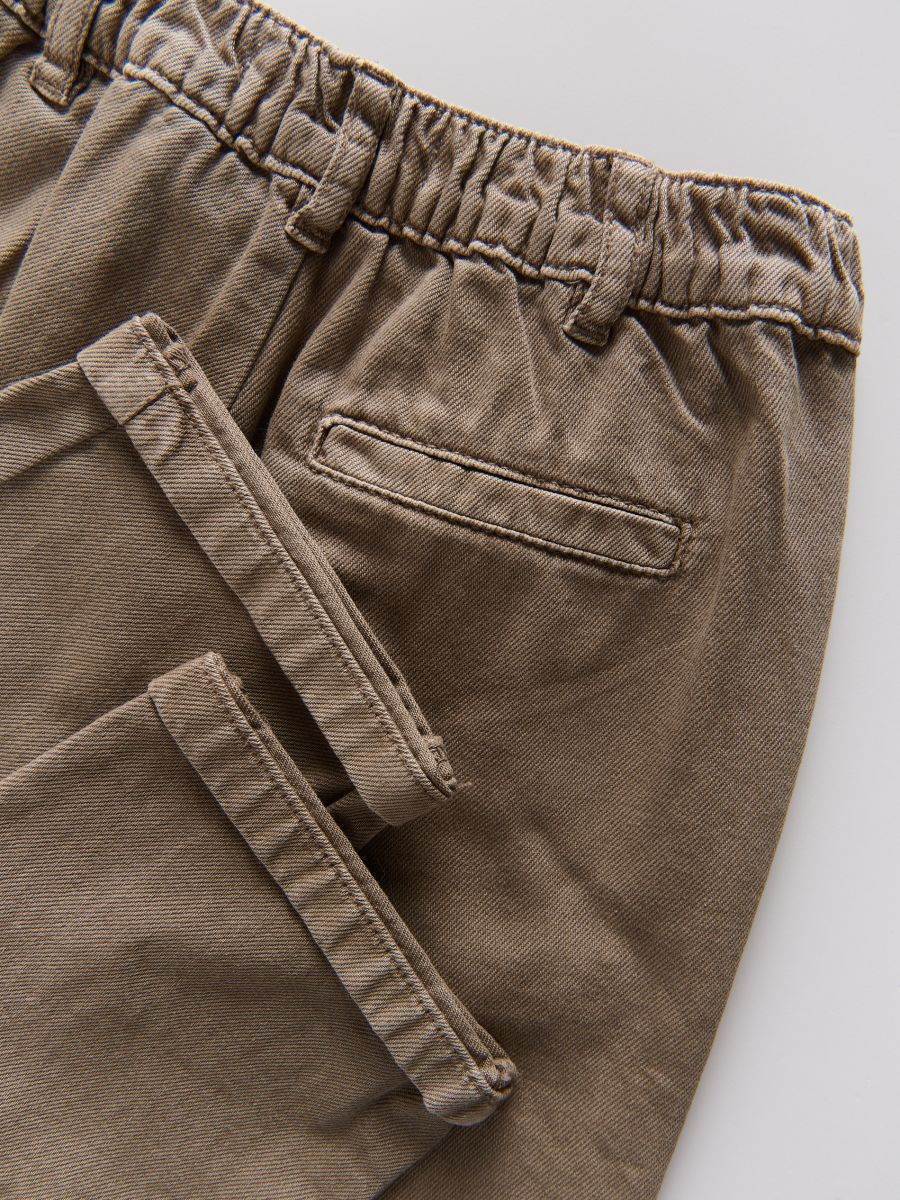 Pantaloni in cotone - marrone - RESERVED - 2