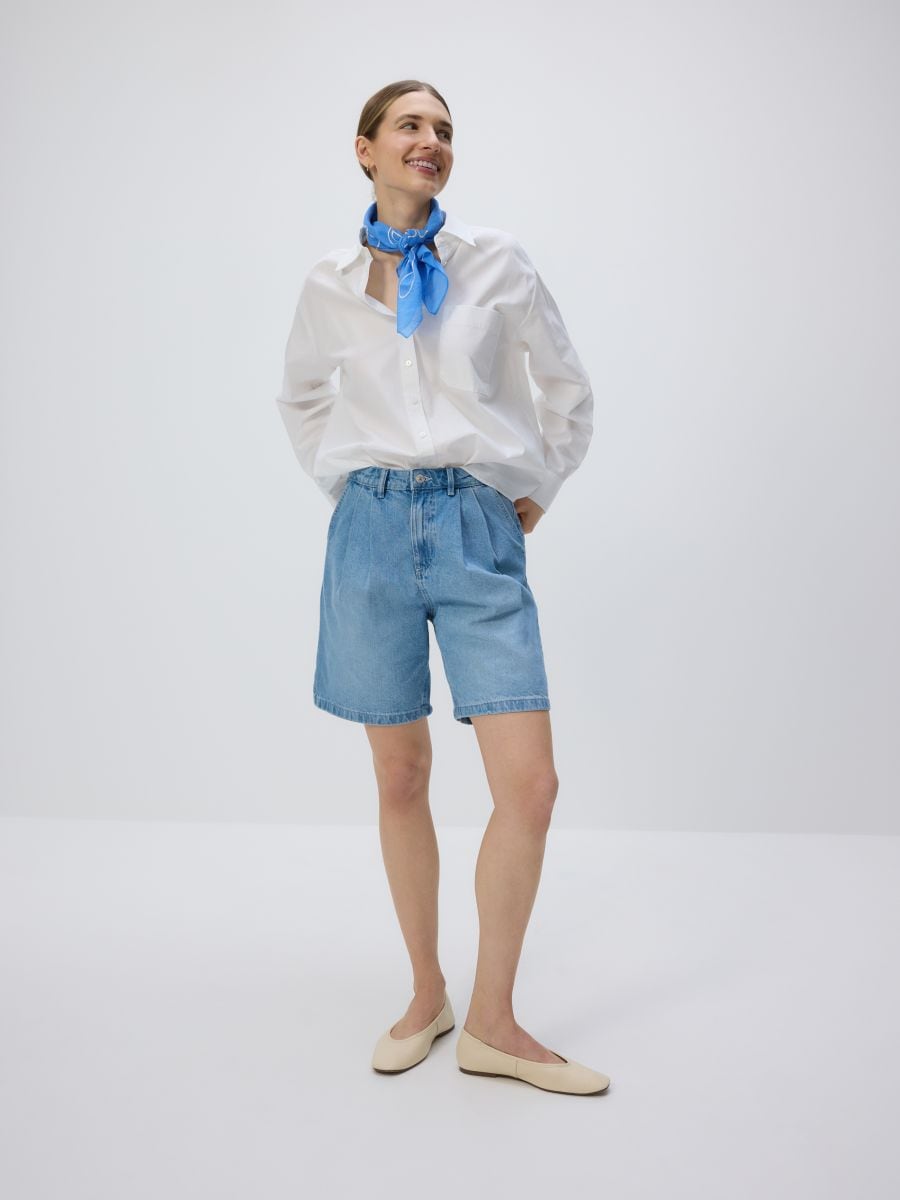 Patterned neckerchief - blue - RESERVED - 2