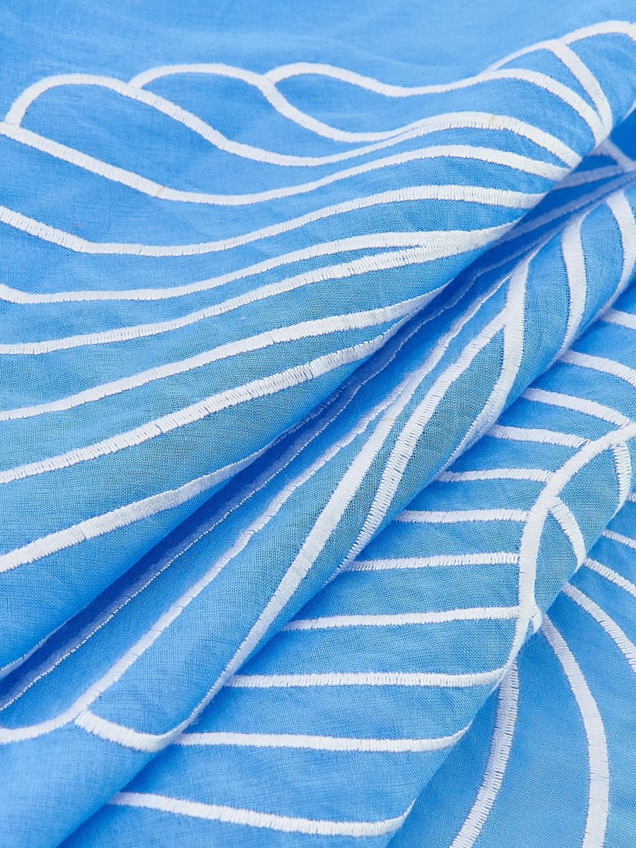 Patterned neckerchief - blue - RESERVED - 5