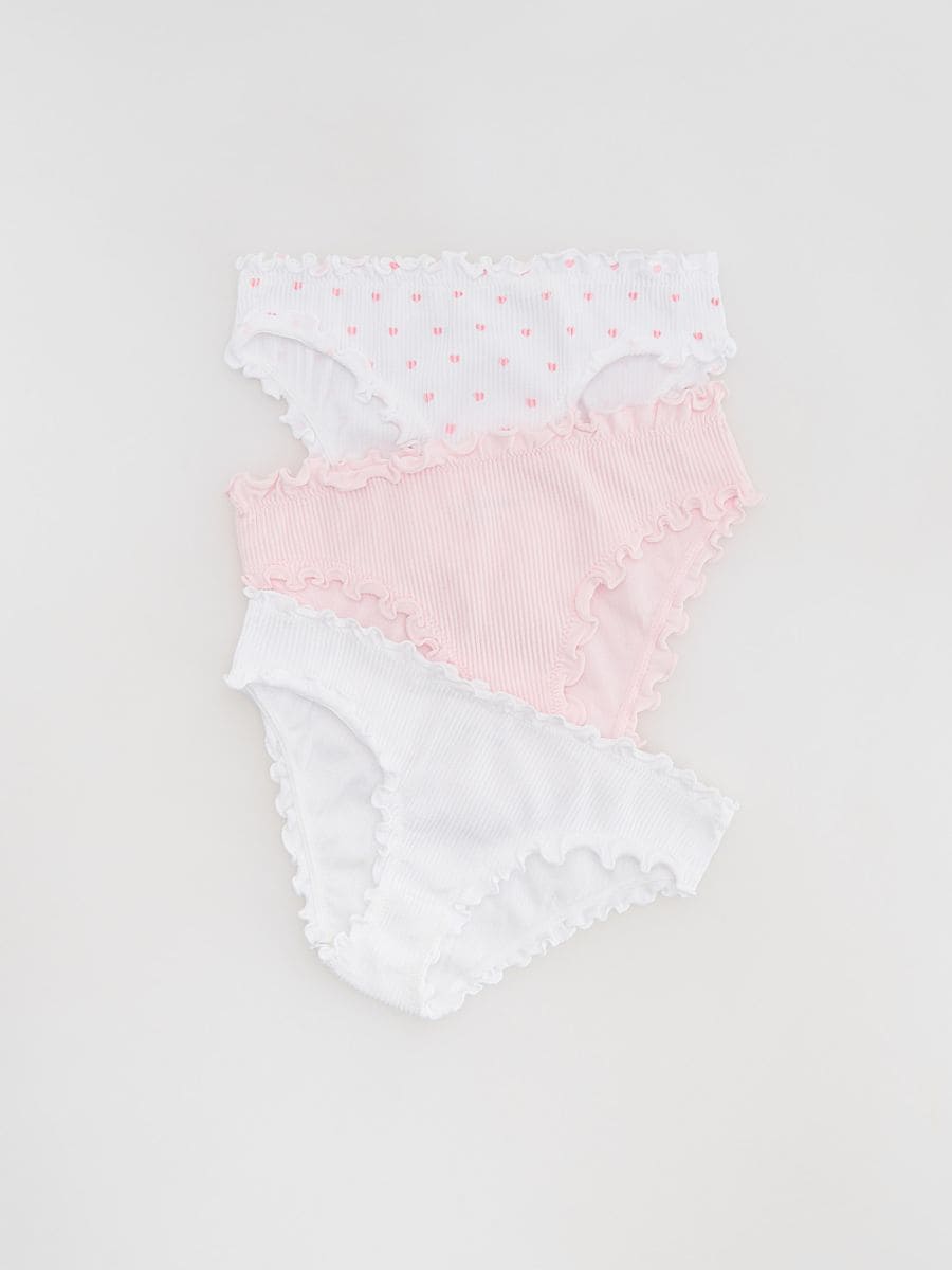 Cotton rich knickers 3 pack - white - RESERVED