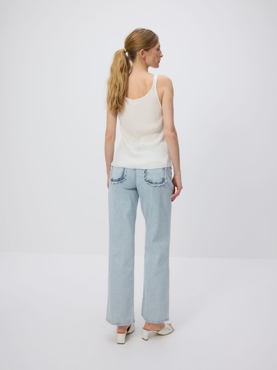 Ruffle top - cream - RESERVED - 4