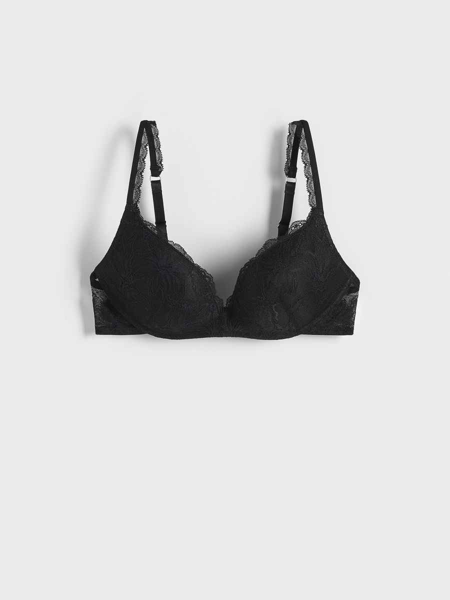 Lace push up bra - black - RESERVED - 2