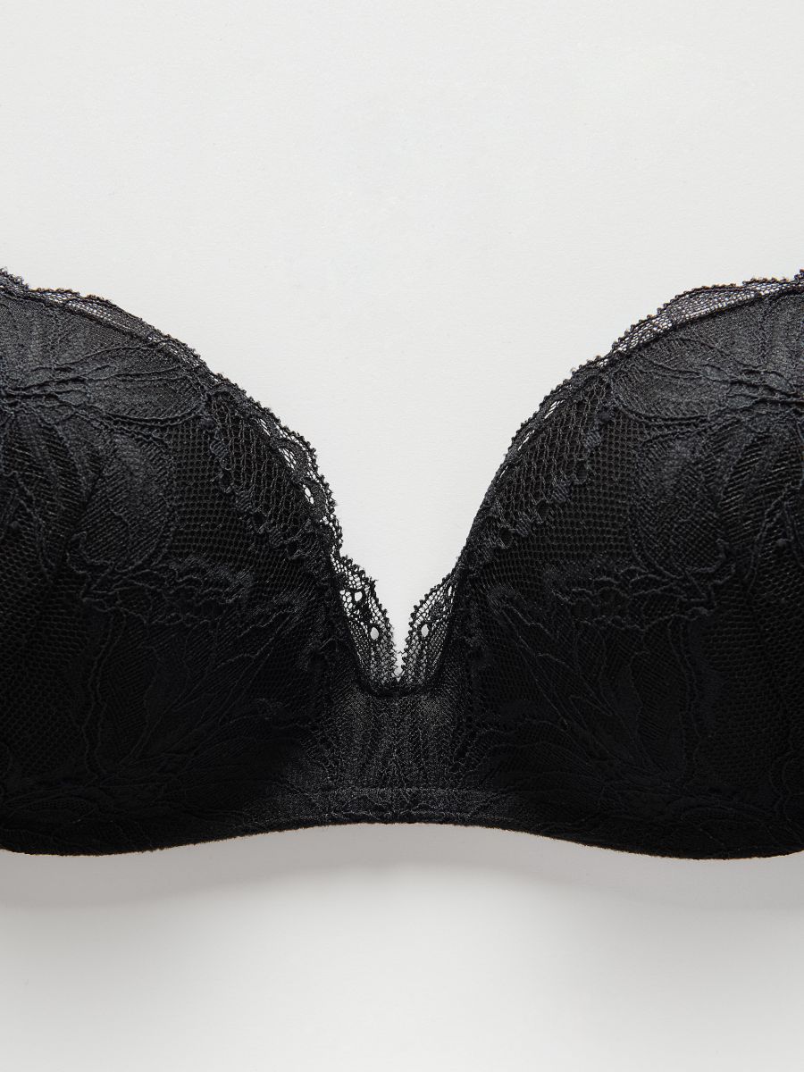 Lace push up bra - black - RESERVED - 4