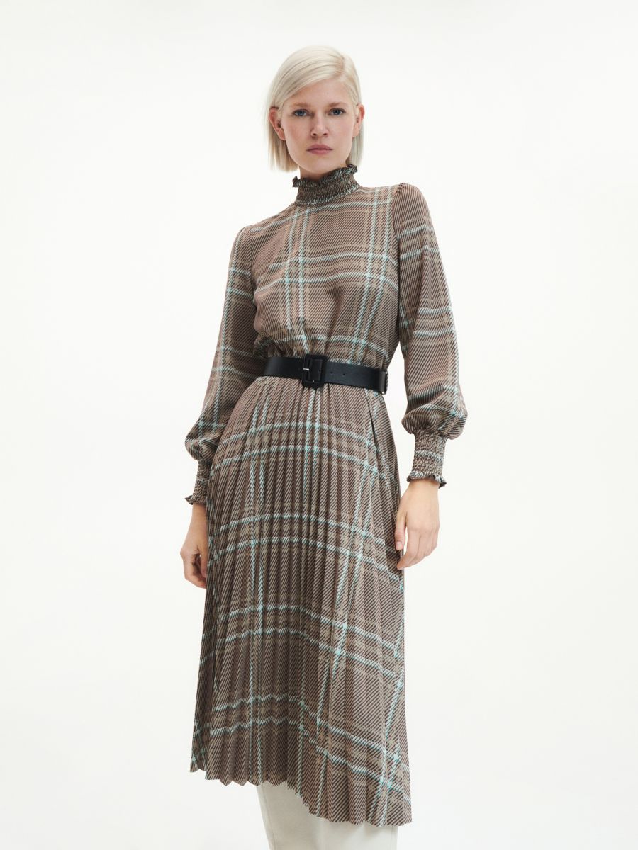 Check midi dress - multicolor - RESERVED - 3
