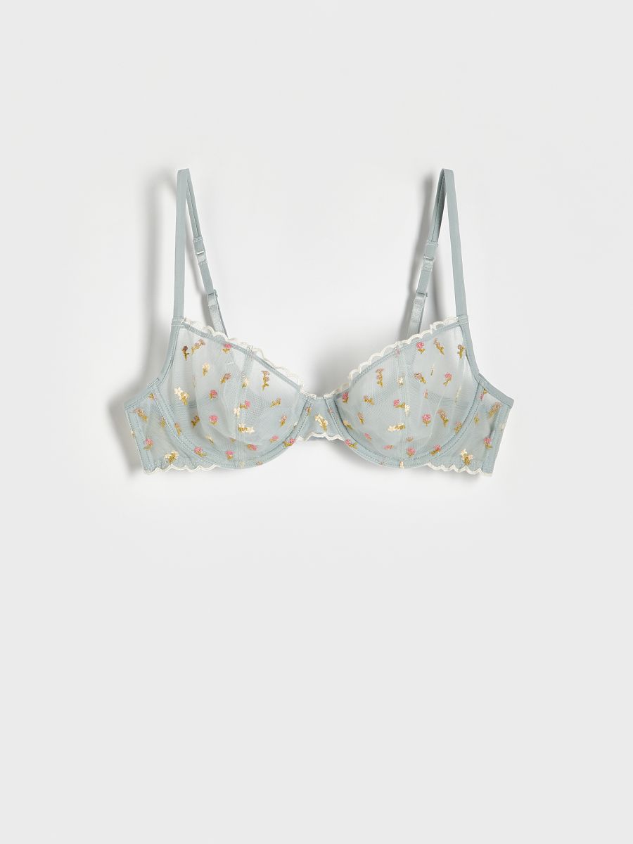 Mesh-BH mit Stickereidetail - blassblau - RESERVED - 3