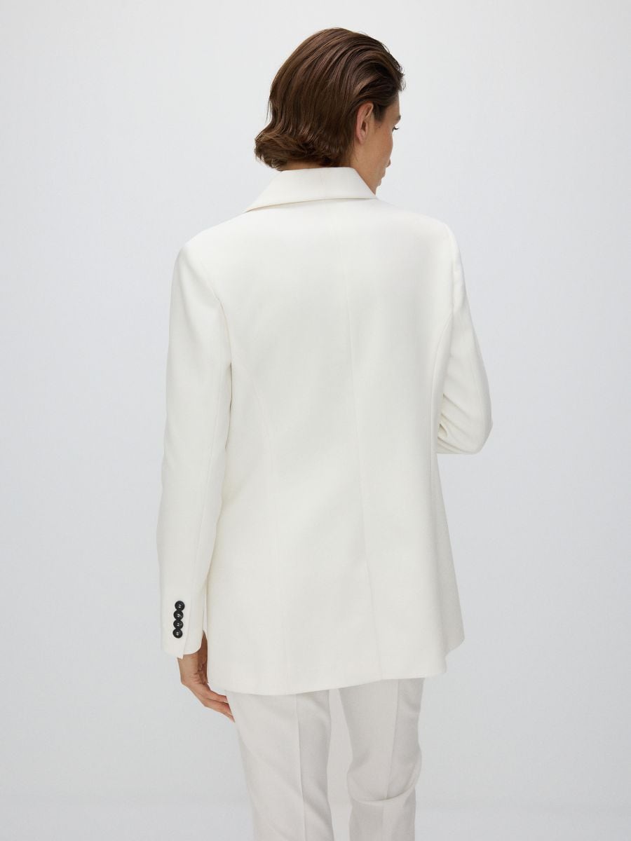 Blazer with shawl collar - white - RESERVED - 5