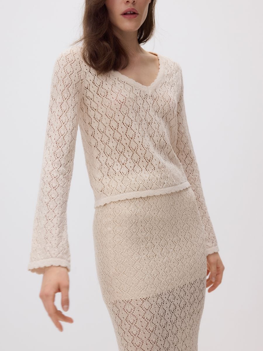 Openwork jumper - nude - RESERVED - 2