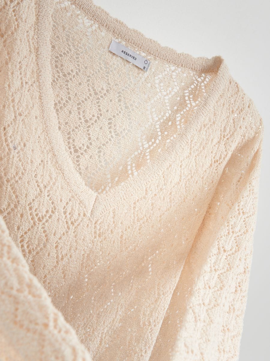 Openwork jumper - nude - RESERVED - 6
