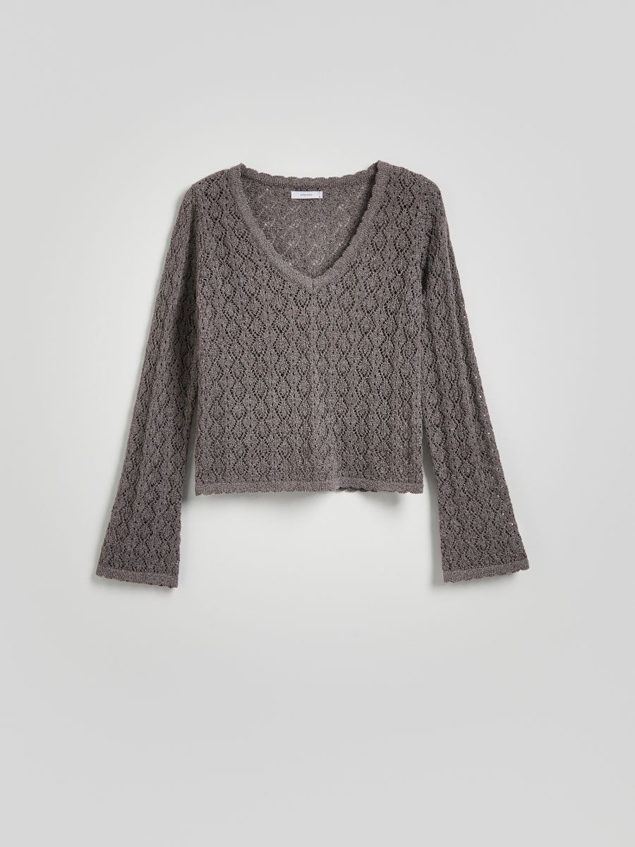 Openwork jumper - brown - RESERVED - 3
