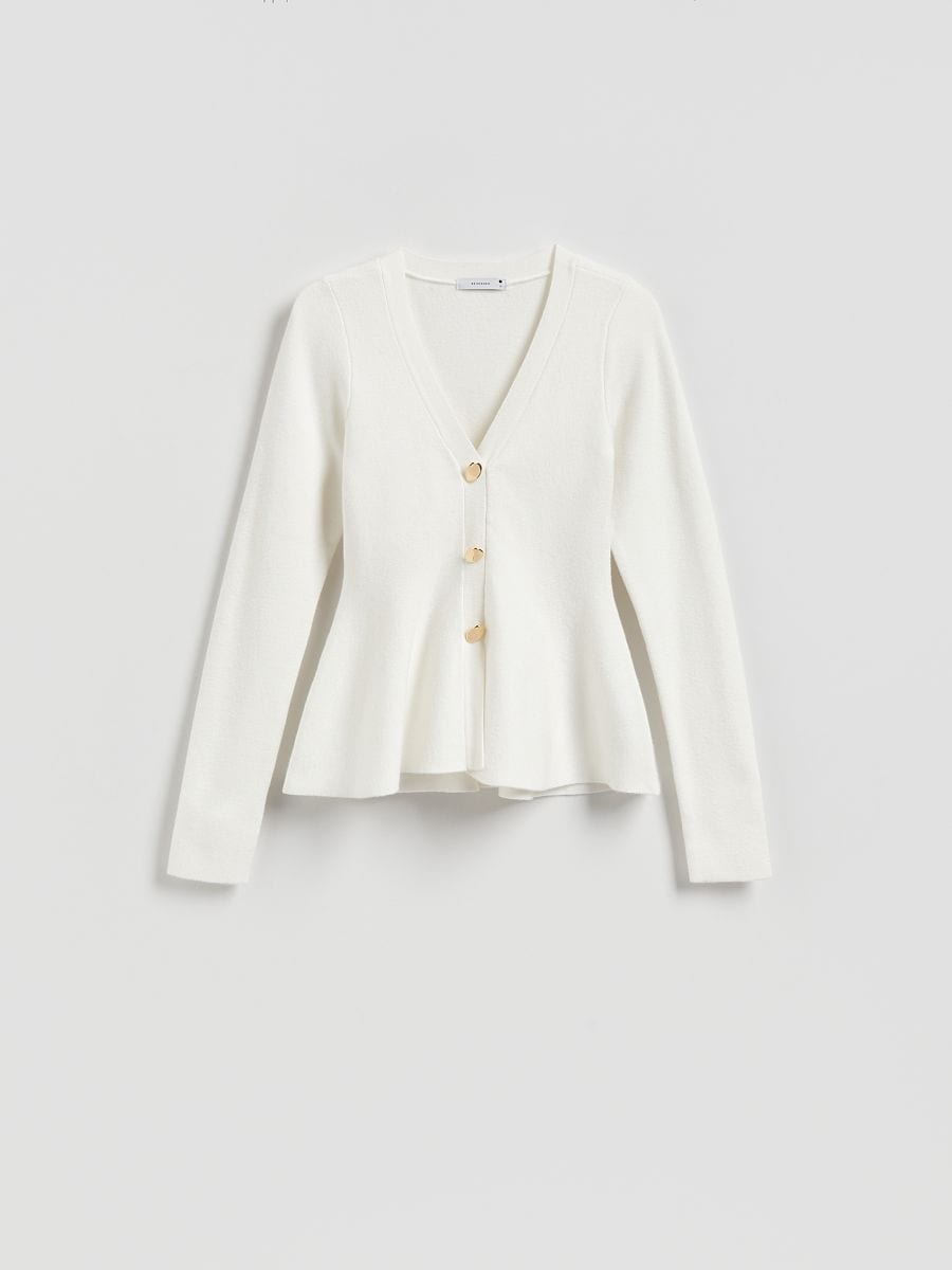 LADIES` SWEATER - nude - RESERVED