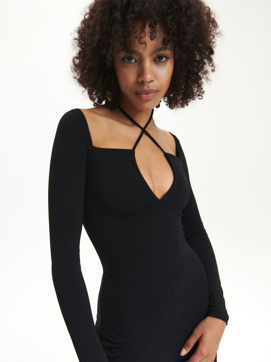 Jersey jumpsuit - black - RESERVED - 2